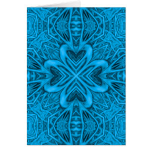 Blauwblauwe fractale kaleidoscoop
