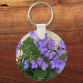 Blauwblauwe Violet Sleutelhanger (Voorkant)