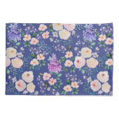 Blauwblauwe Waterverf Kussensloop (Achterkant)