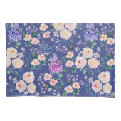 Blauwblauwe Waterverf Kussensloop (Voorkant)