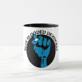 blauwbloedige democraat mok (Midden)