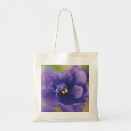 Blauwbloeiende bloem van Violet Saintpaulia Zoomed Tote Bag