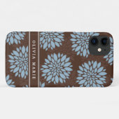 Blauwbloem blauw bloem Case-Mate iPhone case (Achterkant (horizontaal))