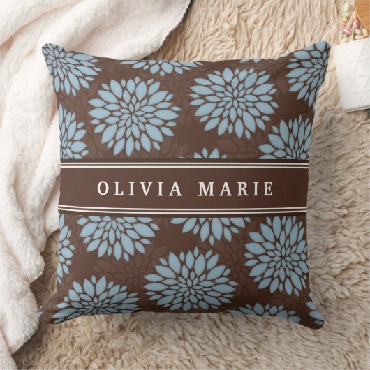 Blauwbloem blauw bloem kussen (Deken)