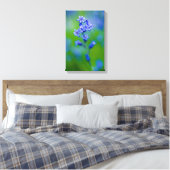 Blauwbloem Canvas druk (Insitu (Slaapkamer))