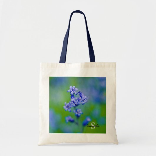 Blauwbloem Canvas tas (Voorkant)