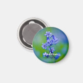 Blauwbloem Magnet (Voorkant / Achterkant)