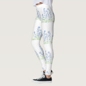 Blauwbloemen blauw bloemen  patroon bloemen leggings (Links)