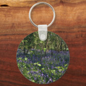 Blauwbloemen Bossen Sleutelhanger (Voorkant)