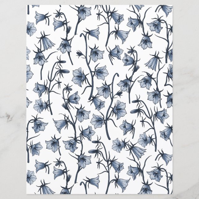 Blauwbloemen, haarklokken, bloemen (Voorkant)