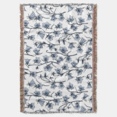 Blauwbloemen, haarklokken, bloemen deken (Voorkant Verticaal)