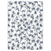 Blauwbloemen, haarklokken, bloemen klembord (Achterkant)