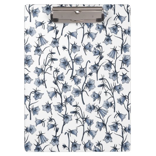 Blauwbloemen, haarklokken, bloemen klembord (Voorkant)