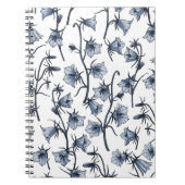 Blauwbloemen, haarklokken, bloemen notitieboek (Voorkant)