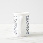 Blauwbloemen, haarklokken, bloemen porselein kop (Achterkant)