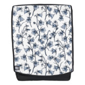 Blauwbloemen, haarklokken, bloemen rugtassen (Voorkant)