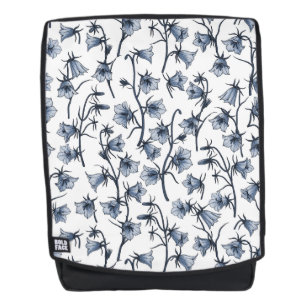 Blauwbloemen, haarklokken, bloemen rugtassen