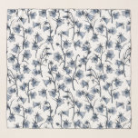 Blauwbloemen, haarklokken, bloemen sjaal<br><div class="desc">bloemen,  met de hand geschilderd in Photoshop,  naadloos patroon</div>