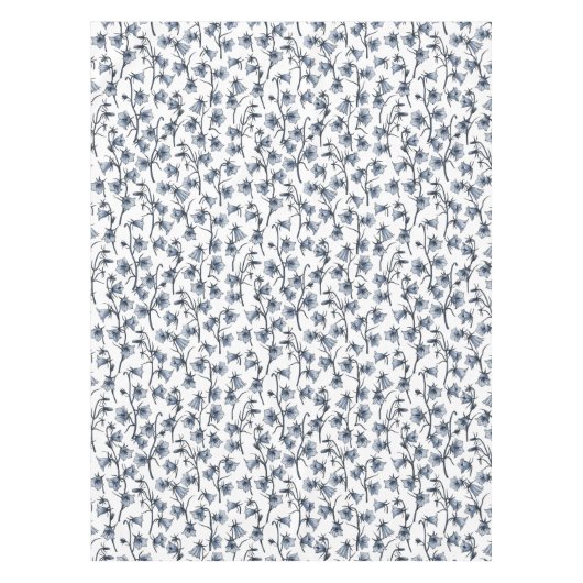 Blauwbloemen, haarklokken, bloemen tafelkleed (Voorkant)