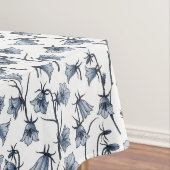 Blauwbloemen, haarklokken, bloemen tafelkleed (Voorbeeld)