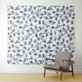 Blauwbloemen, haarklokken, bloemen wandkleed (In Situ (horizontaal))