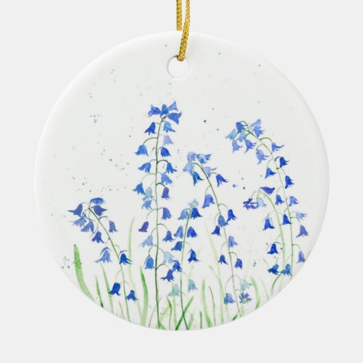 Blauwbloemen ornament (Voorkant)