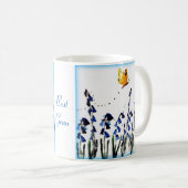 Blauwbloemen Vlinderbloemigen Tweekleurige Koffiemok (Voorkant rechts)