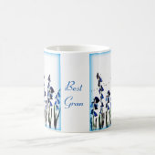 Blauwbloemen Vlinderbloemigen Tweekleurige Koffiemok (Center)