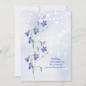 Blauwbloemen Weddenschap Kaart (Achterkant)