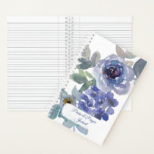 Blauwbloemige foto's en gebeden Journal Notitieboek (Binnen)