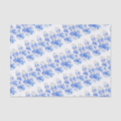 Blauwbloemige lobelia waterverf tissuepapier (Voorkant)