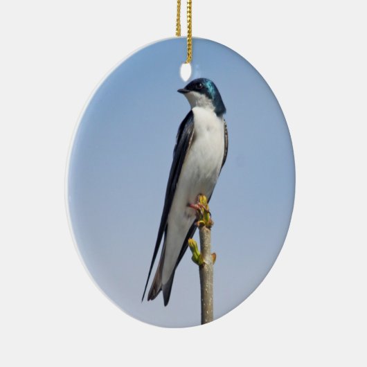 Blauwbloemnaam Keramisch Ornament (Rechts)