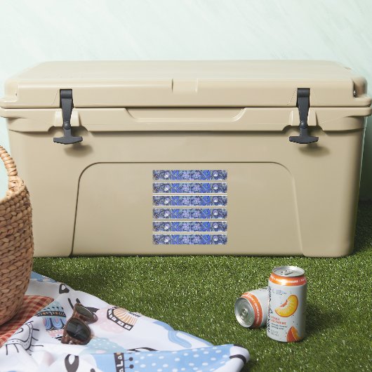 Blauwbloemsticker Sticker (Koeler)