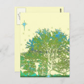 Blauwbomen Briefkaart (Voorkant / Achterkant)