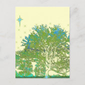 Blauwbomen Briefkaart (Voorkant)
