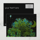 Blauwbomen Briefkaart (Voorkant / Achterkant)