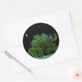 Blauwbomen Ronde Sticker (Envelop)