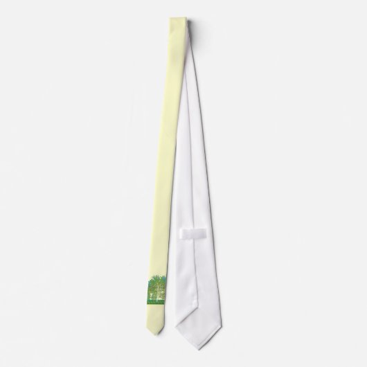 Blauwbomen Stropdas (Achterkant)