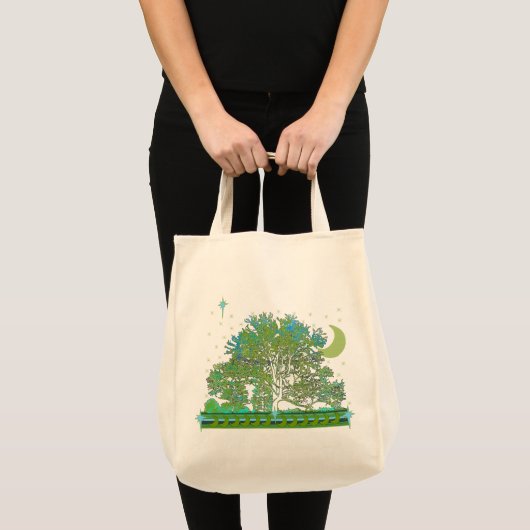Blauwbomen Tote Bag (Voorkant (product))