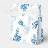 Blauwbonet op wit bedankdoosjes (Voorkant Zijde)