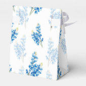 Blauwbonet op wit bedankdoosjes (Achterkant)