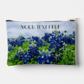 Blauwbonnaars Blauwe Bloemen Texan Floral Etui (Achterkant)