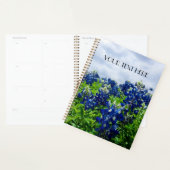 Blauwbonnaars Blauwe Bloemen Texan Floral Planner (Display)