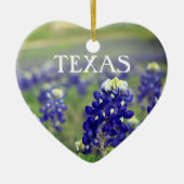 Blauwbonnaars Blauwe Bloemen Texas Texan Floral Keramisch Ornament (Voorkant)