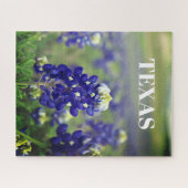 Blauwbonnaars Blauwe Bloemen Texas Texan Floral Legpuzzel (Horizontaal)
