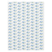 Blauwbonnaars Blauwe Bloemen Texas Texan Floral Tafelkleed (Voorkant)