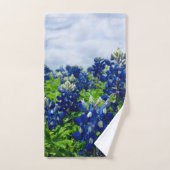Blauwbonnaars Blauwe Vloeren Texas Texan State Flo Bad Handdoek (Handdoek)