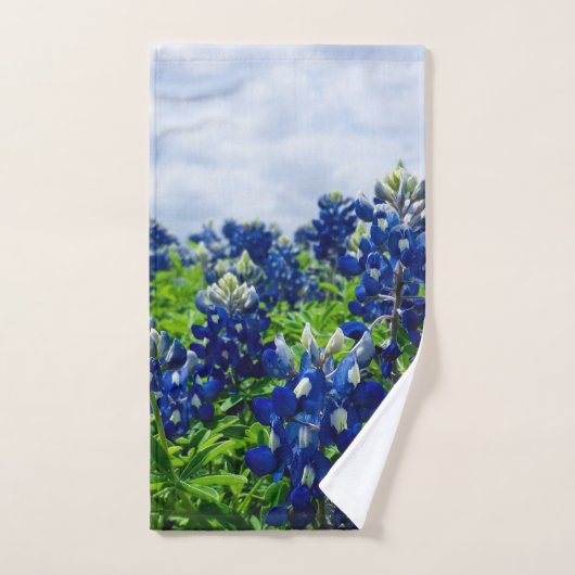 Blauwbonnaars Blauwe Vloeren Texas Texan State Flo Bad Handdoek (Handdoek)