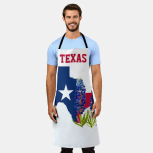 Blauwbonnaars Blauwe Vloeren Texas Texan State Flo Schort