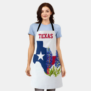 Blauwbonnaars Blauwe Vloeren Texas Texan State Flo Schort